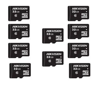 کارت حافظه‌ microSDXC هایک ویژن کلاس 10 استاندارد UHS-I U1 سرعت 100MBps ظرفیت 32 گیگابایت بسته 10 عددی