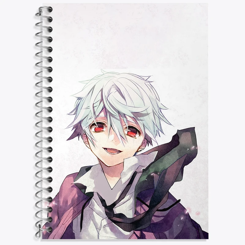 دفتر زبان 50 برگ خندالو مدل دو خط طرح آکیسه انیمه میرای نیکی کد 32368