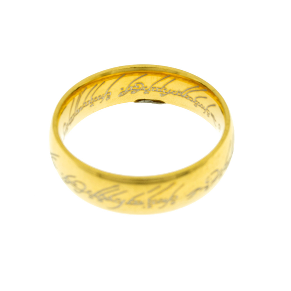 انگشتر مردانه برانت مدل ارباب حلقه ها ساده حکاکی لیزری