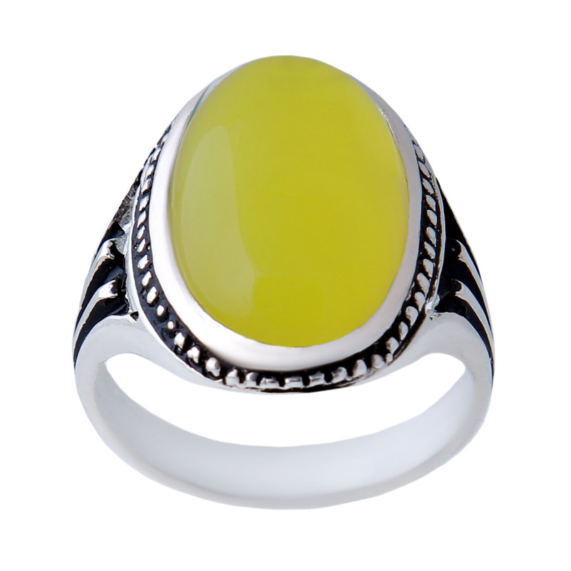 انگشتر نقره مردانه بازرگانی میلادی کد AM_846