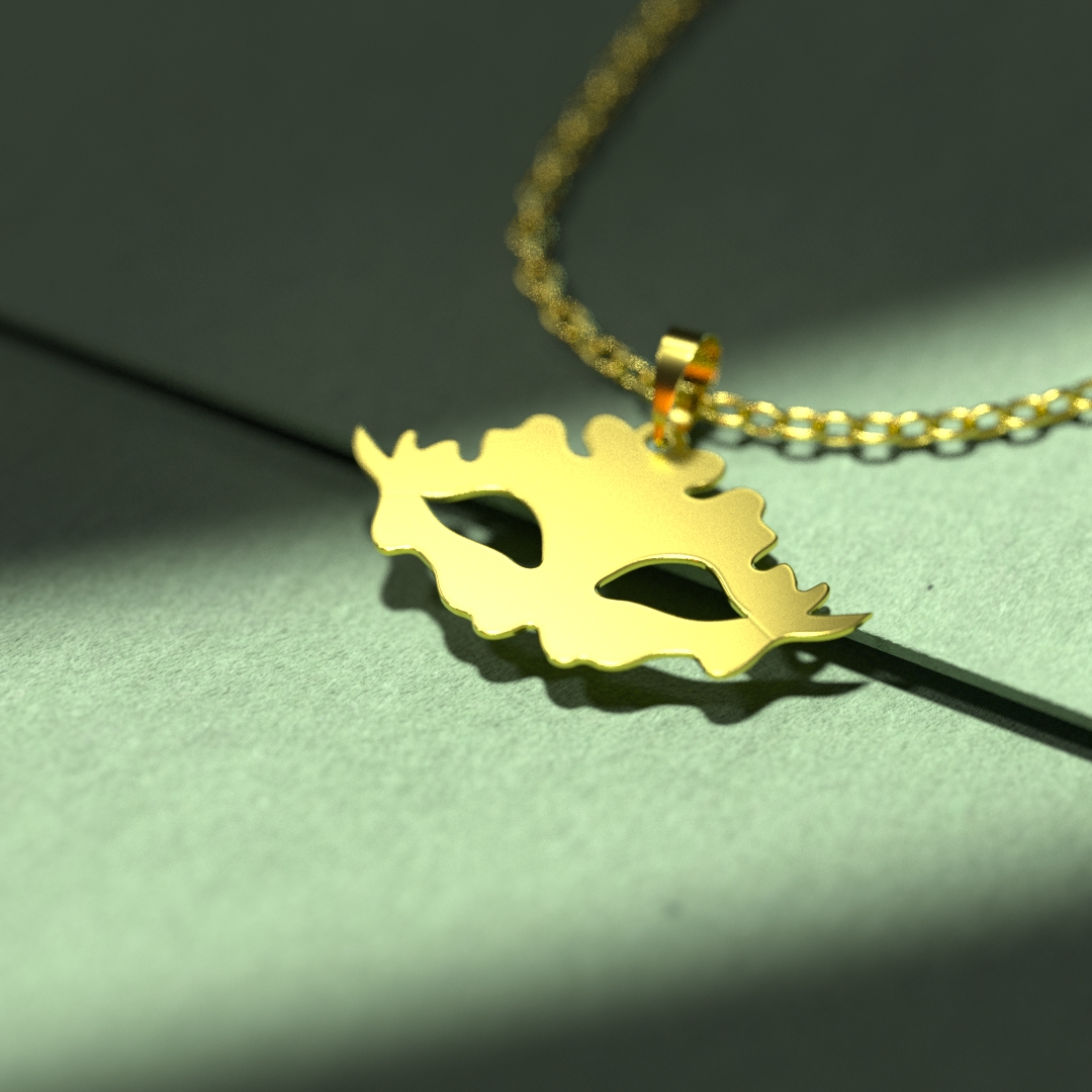 گردنبند طلا 18 عیار زنانه مدوپد مدل هالووین کد G3-1-1012