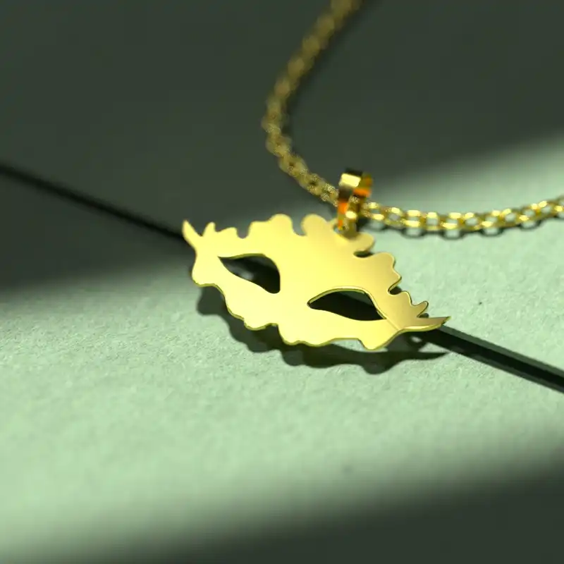 گردنبند طلا 18 عیار زنانه مدوپد مدل هالووین کد G3-1-1012