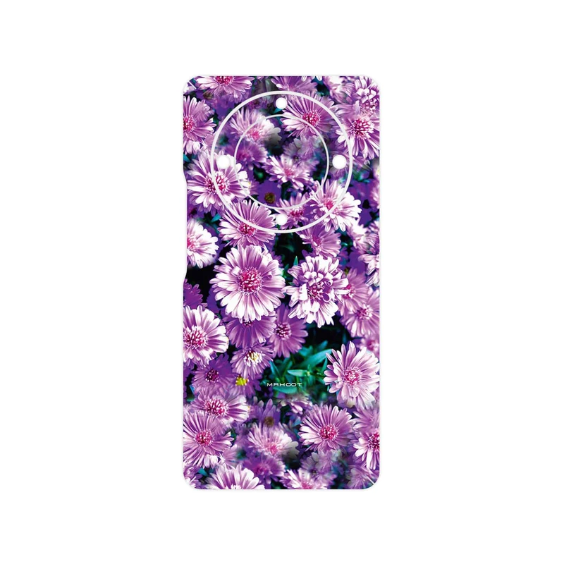 برچسب پوششی ماهوت مدل Purple_Flower مناسب برای گوشی موبایل آنر Magic 5 Lite