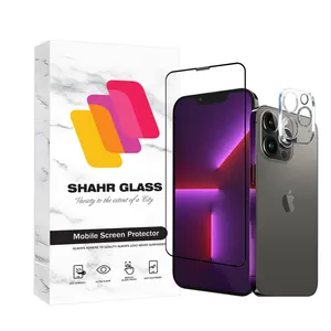 Shahr Glass MFUL3DGS Screen Protector With Camera Lens Protector For Apple iPhone 13 Pro
