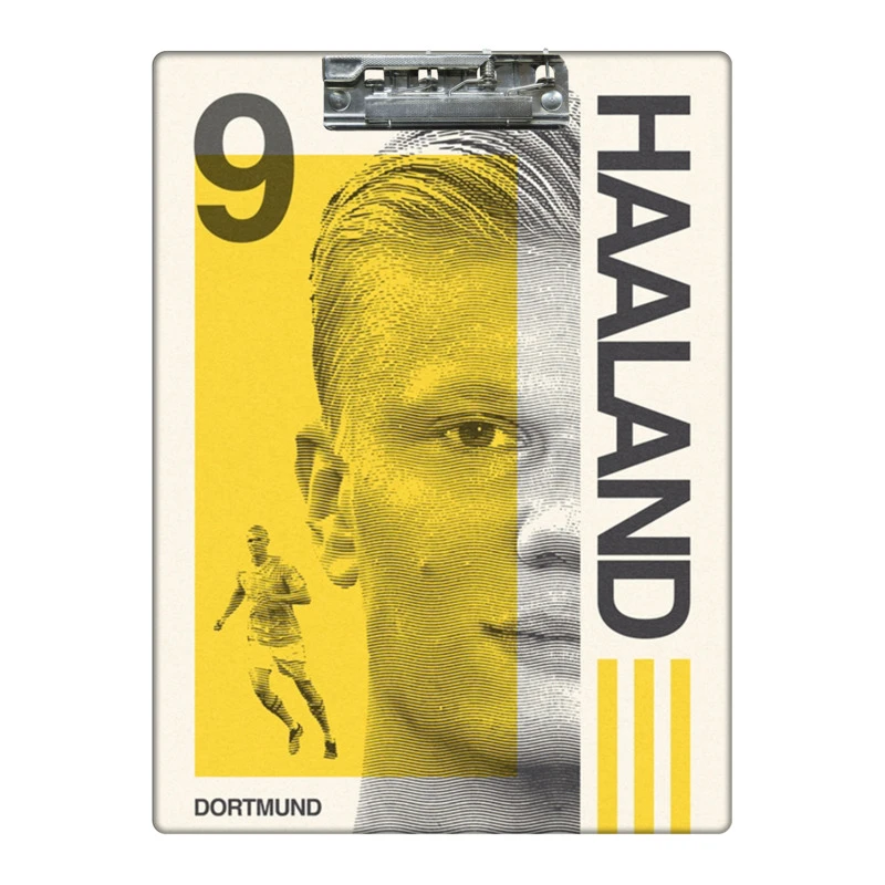 تخته شاسی طرح فوتبالیست هالند کد 7338772 سایز A4