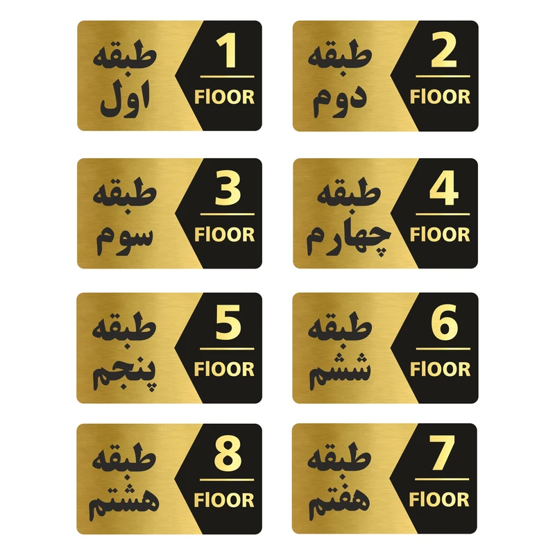 تابلو راهنما طرح طبقات مدل GNG708 مجموعه 8 عددی