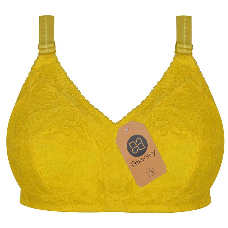 سوتین زنانه دکسونری مدل 355003910 نخی رنگ زرد -  - 2