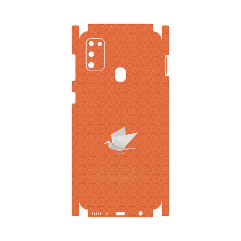برچسب پوششی ماهوت مدل Minimalist origami bird-FullSkin مناسب برای گوشی موبایل سامسونگ Galaxy M21