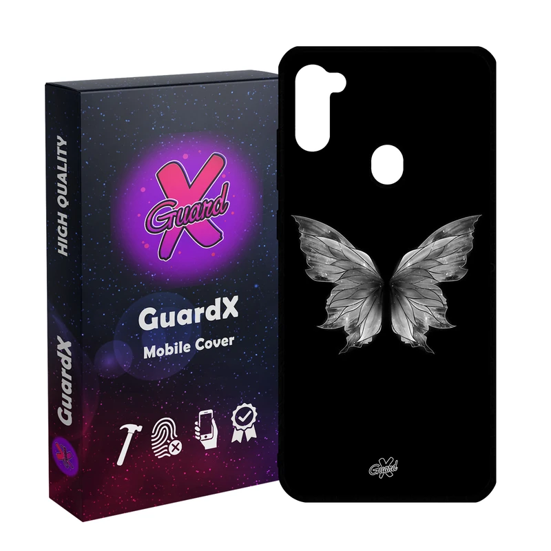 کاور گارد ایکس طرح پروانه مدل Glass10697 مناسب برای گوشی موبایل سامسونگ Galaxy A11/M11