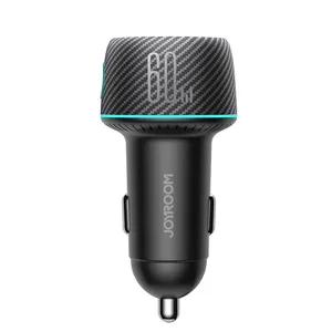 شارژر فندکی 60 وات دو پورت جوی روم مدل JR-CCN01