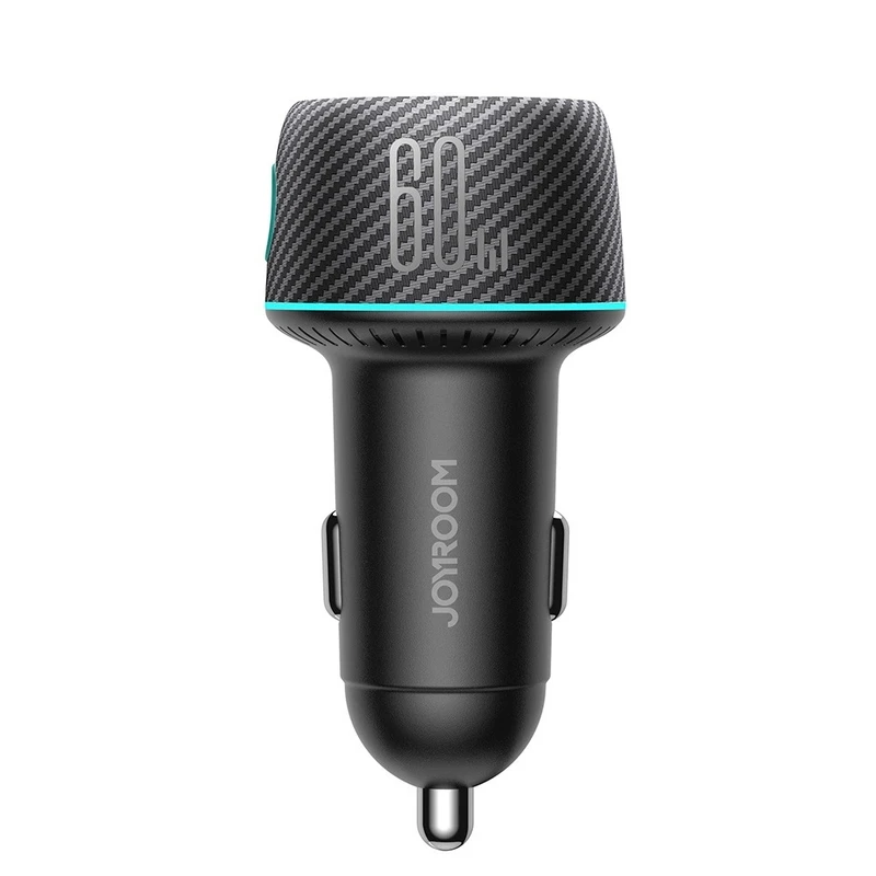 شارژر فندکی 60 وات دو پورت جوی روم مدل JR-CCN01