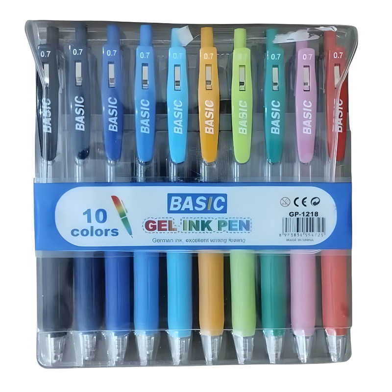 خودکار بیسیک مدل رنگی بسته 12 عددی