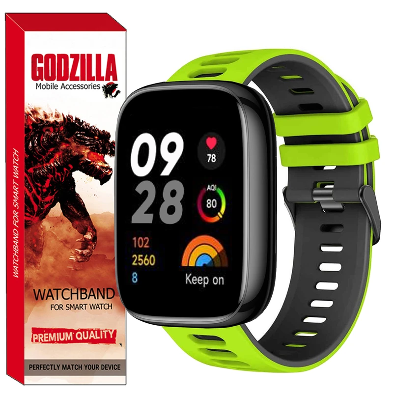 بند گودزیلا مدل S2-CO مناسب برای ساعت هوشمند شیائومی Watch 3 Active / Watch 3 Lite