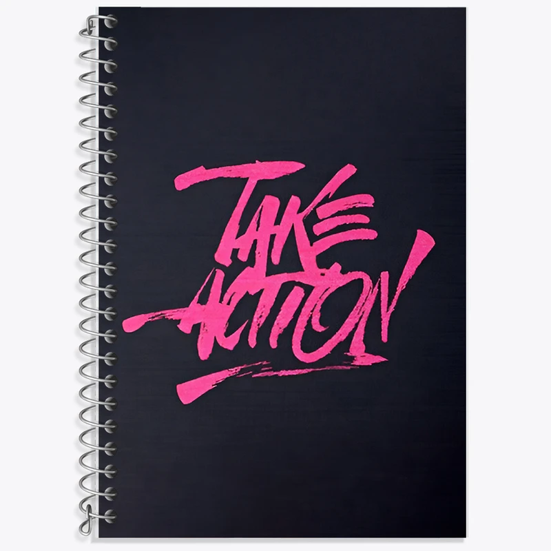 دفتر نت موسیقی 50 برگ خندالو طرح Take Action کد F6389