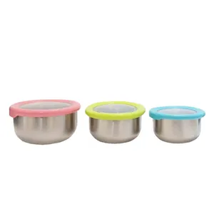 ظرف نگهدارنده مدل استیل مجموعه 3 عددی کد 4063