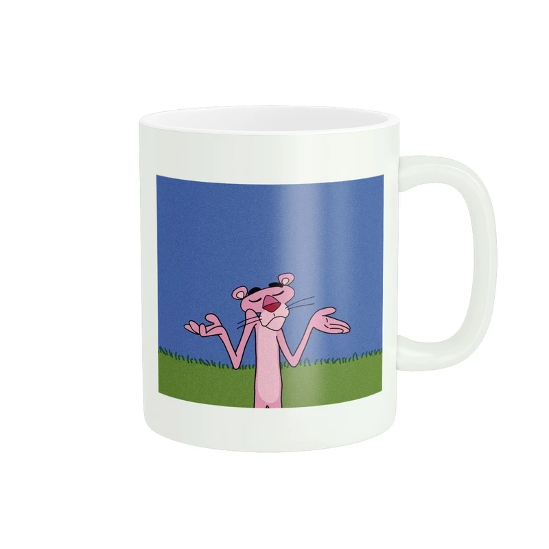 ماگ پاد آفرین مدل طرحدار پلنگ صورتی کد 432