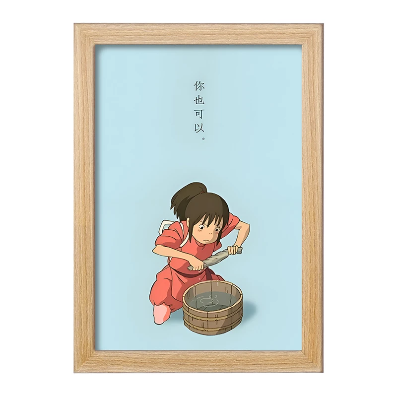 تابلو خندالو مدل انیمه شهر اشباح (Spirited Away) کد F3481