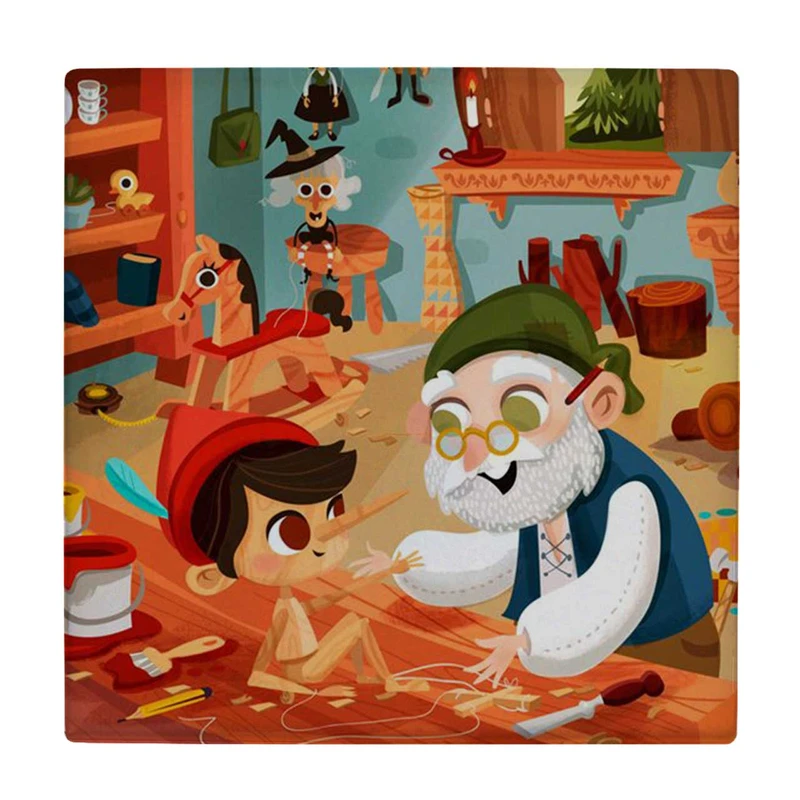 زیر لیوانی طرح نقاشی مرد عروسک گردان کد    4071916_2686