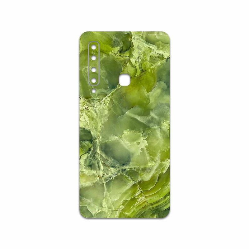 برچسب پوششی ماهوت مدل Green Crystal Marble مناسب برای گوشی موبایل سامسونگ Galaxy A9 2018