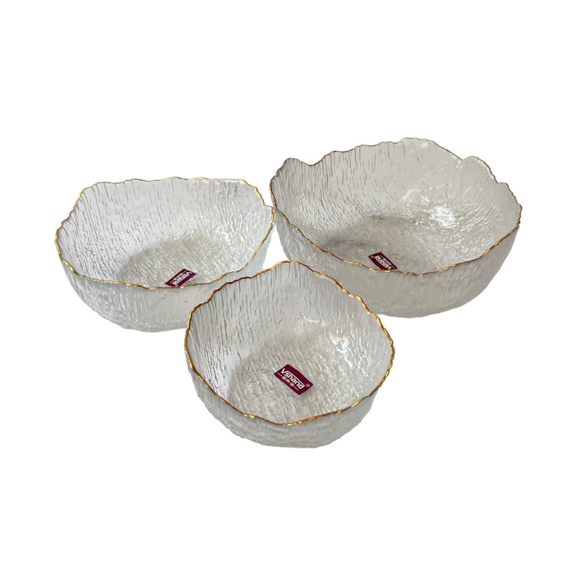 کاسه  وی شند مدل یخی دفرمه کد VT2795  مجموعه 3 عددی