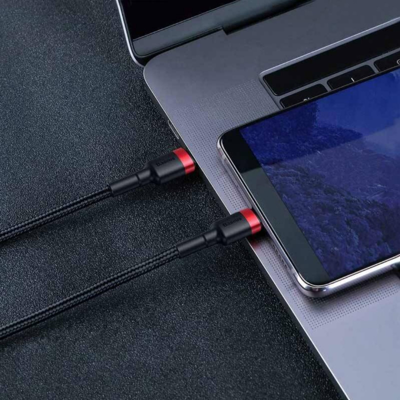 کابل تبدیل USB-C باسئوس مدل Cafule PD 60W طول 2 متر
