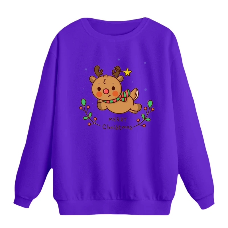 سویشرت زنانه مدل گوزن کریسمس کد 10 