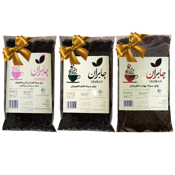 چای سیاه قلم کلاسیک و قلم معطر به عصاره برگاموت و شکسته کلاسیک چایران - 1200 گرم بسته 3 عددی