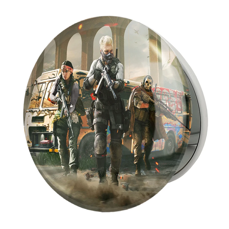 آینه جیبی خندالو طرح بازی کال آف دیوتی مدرن وارفر وارزون گوست مدل تاشو کد 26125 