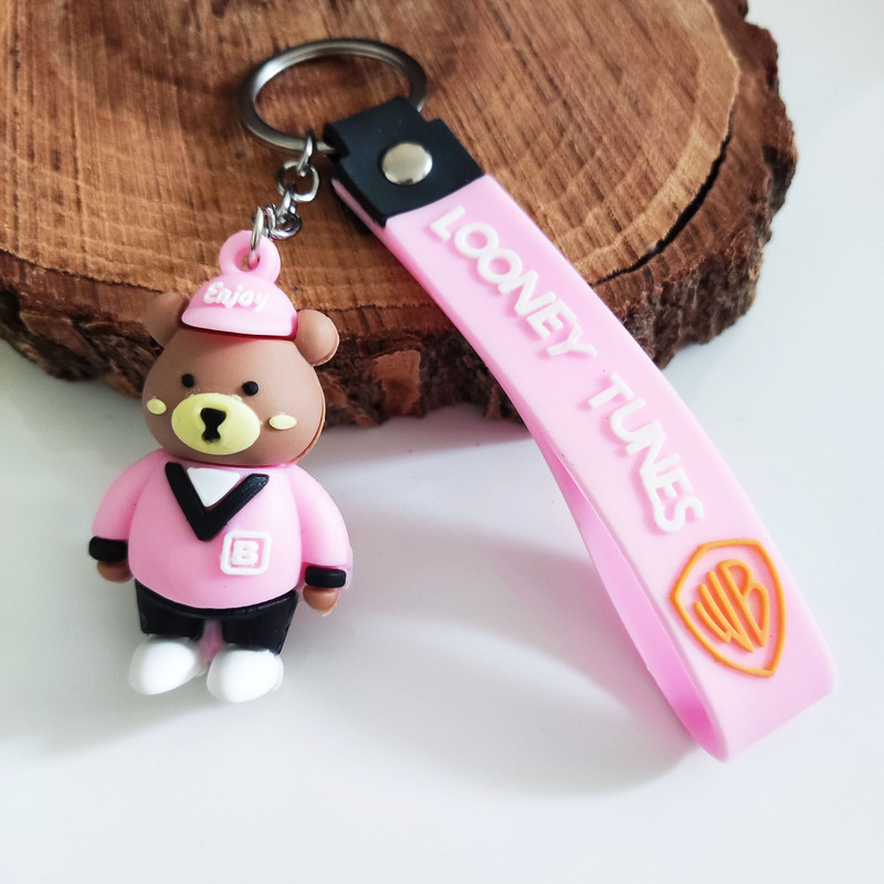 جاکلیدی مدل سیلیکونی طرح خرس تدی و لباس بیسبال کد DB20