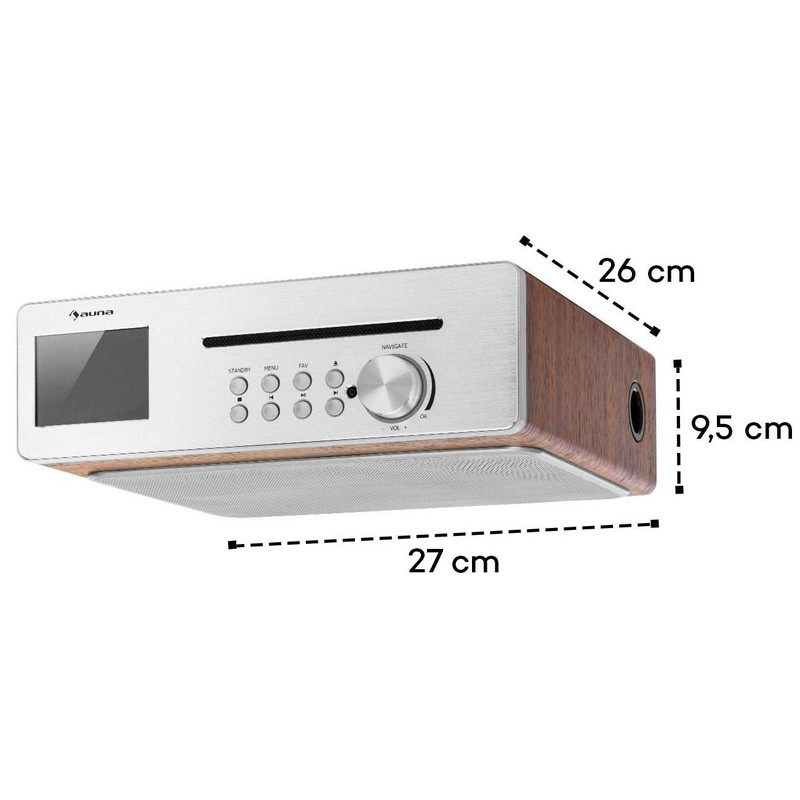 رادیو اسپیکر FM آئونا مدل Silver Star Chef دارای پورت USB