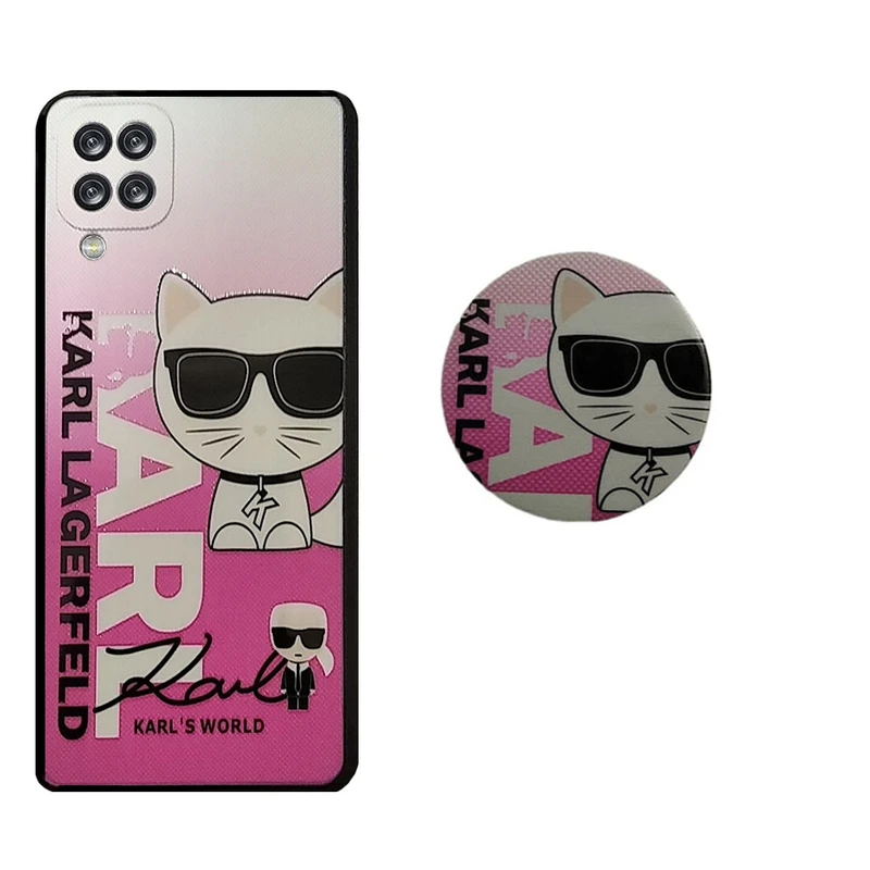 کاور مدل HB 0159 مناسب برای گوشی موبایل سامسونگ Galaxy A12 / M12 به همراه پاپ سوکت