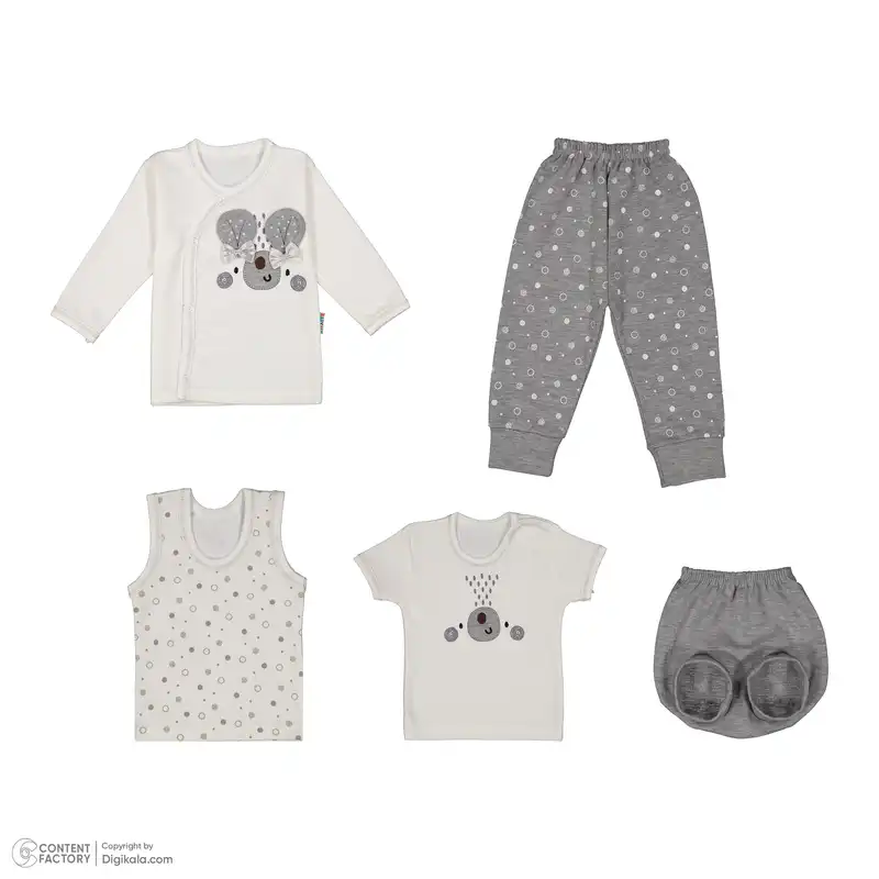 ست 5 تکه لباس نوزادی مدل موش