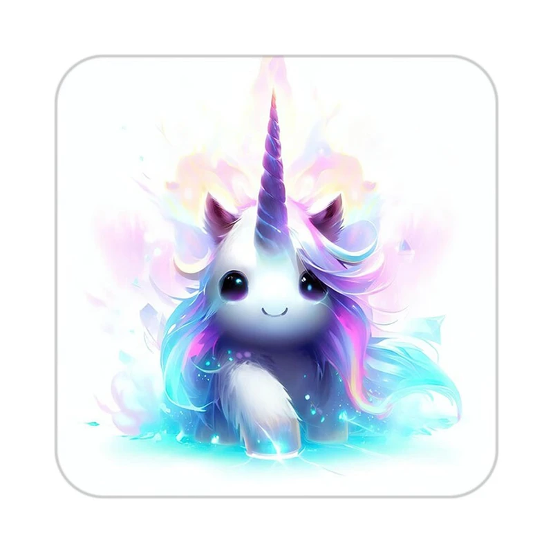 زیر لیوانی کاکتی طرح اسب تک شاخ و یونیکورن مدل mp33172