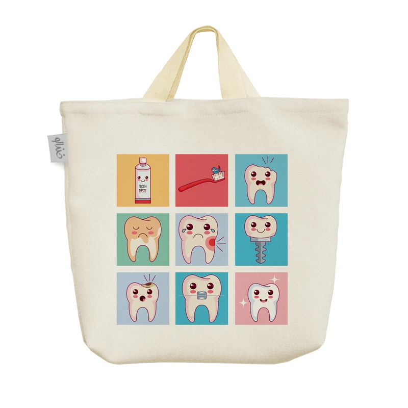 ساک خرید خندالو مدل دندان و داندانپزشکی کد 2707