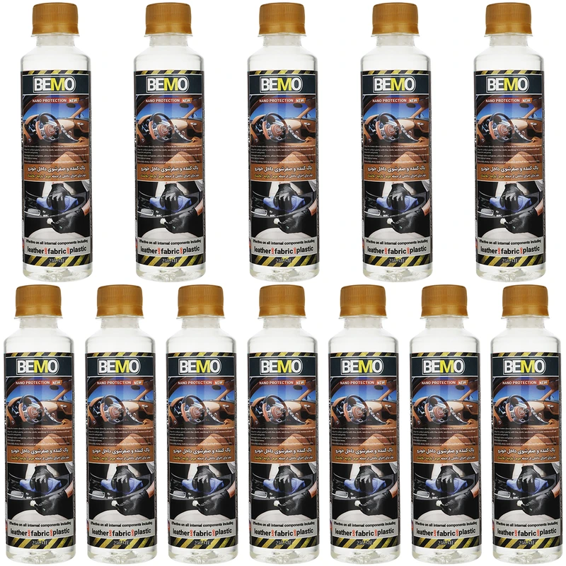 مایع تمیز کننده داخل خودرو بمو مدل FAN2 حجم 250 میلی لیتر بسته 12 عددی