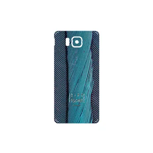 MAHOOT Turquoise feathers Cover Sticker for Samsung Galaxy Alpha