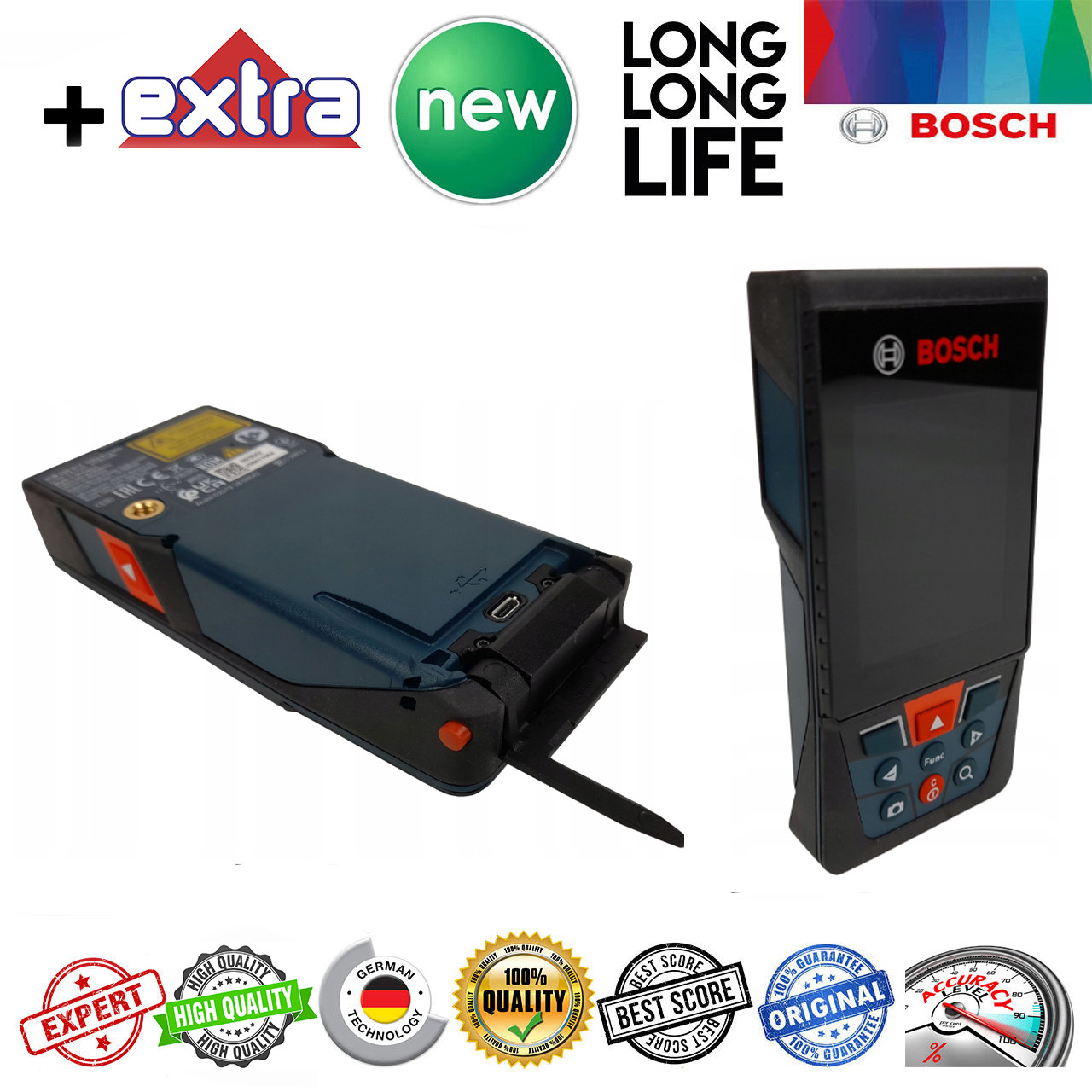 متر لیزری بوش مدل ISO NORM 16331-1 GLM 150-27 C