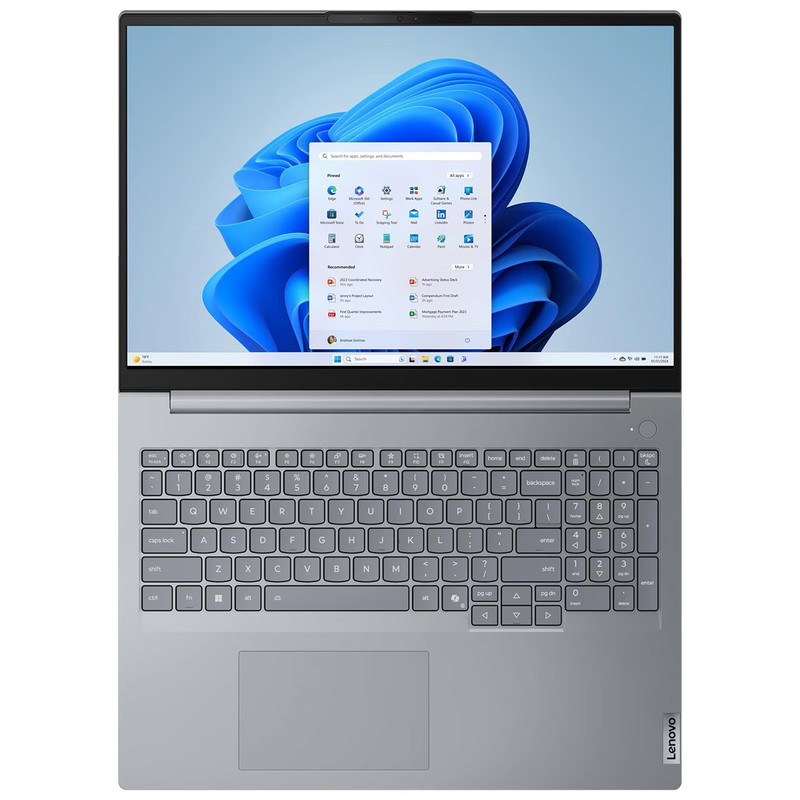 لپ تاپ 16 اینچی لنوو مدل ThinkBook 16 G8 IAL-Core Ultra 7 255H-16GB DDR5 5600MHz-1TB SSD-IPS 60Hz-Backlit-Fingerprint - کاستوم شده