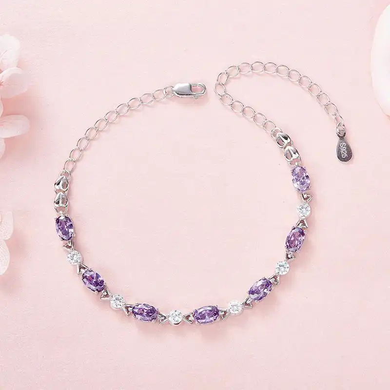 دستبند نقره زنانه شهر جواهر مدل SJ-CB006