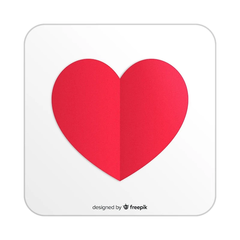 زیر لیوانی کاکتی طرح عاشقانه مدل mp39673