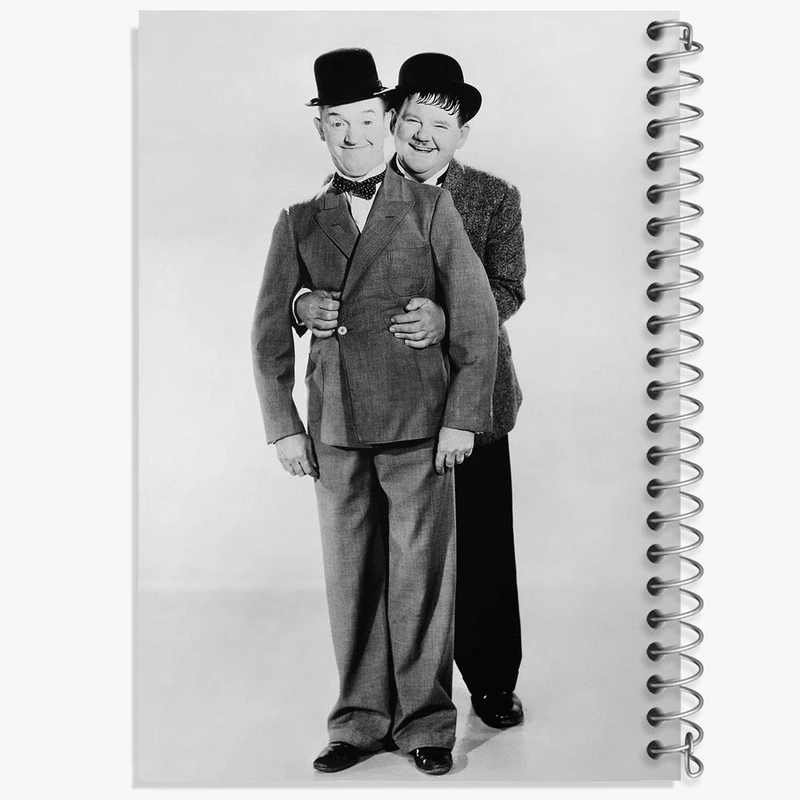 دفتر نقاشی 50 برگ خندالو مدل لورل و هاردی Laurel and Hardy کد 10053
