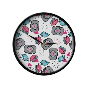 ساعت دیواری مدوپد طرح پرندگان عاشق مدل PAT00269