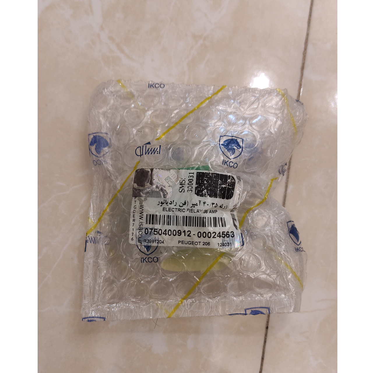رله فن‌ ایساکو کد 400912 مناسب برای پژو 206