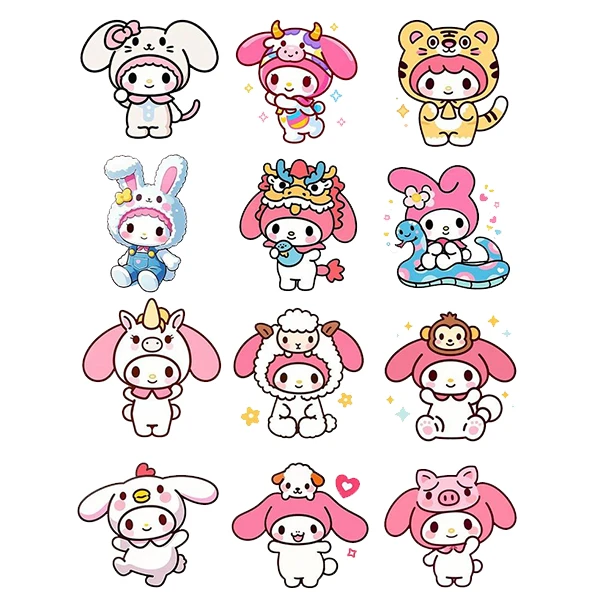 استیکر پارچه و لباس پاد آفرین طرح ملودی کد 442