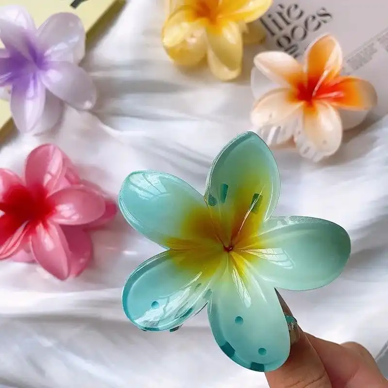 کلیپس مو زنانه مدل گل پلومریا سیران کد np32