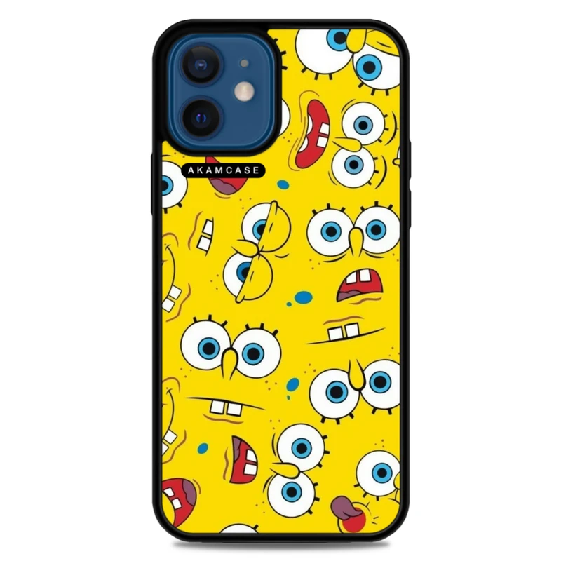 کاور آکام مدل AMC-WA12M-SPONGE BOB5 مناسب برای گوشی موبایل اپل iPhone 12 Mini