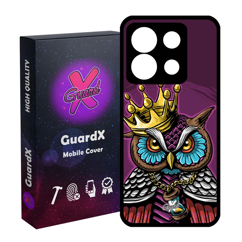 کاور گارد ایکس طرح Owl مدل Glass10081 مناسب برای گوشی موبایل شیائومی Redmi Note 13 5G