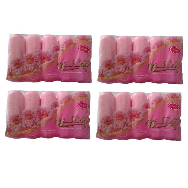 صابون شستشو شکوه مدل HRZ04 وزن 75 گرم مجموعه 4 عددی