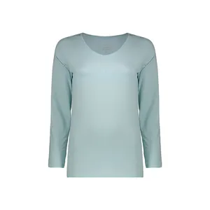 تی شرت آستین بلند زنانه اویاندا مدل  moj 24689 آبی روشن