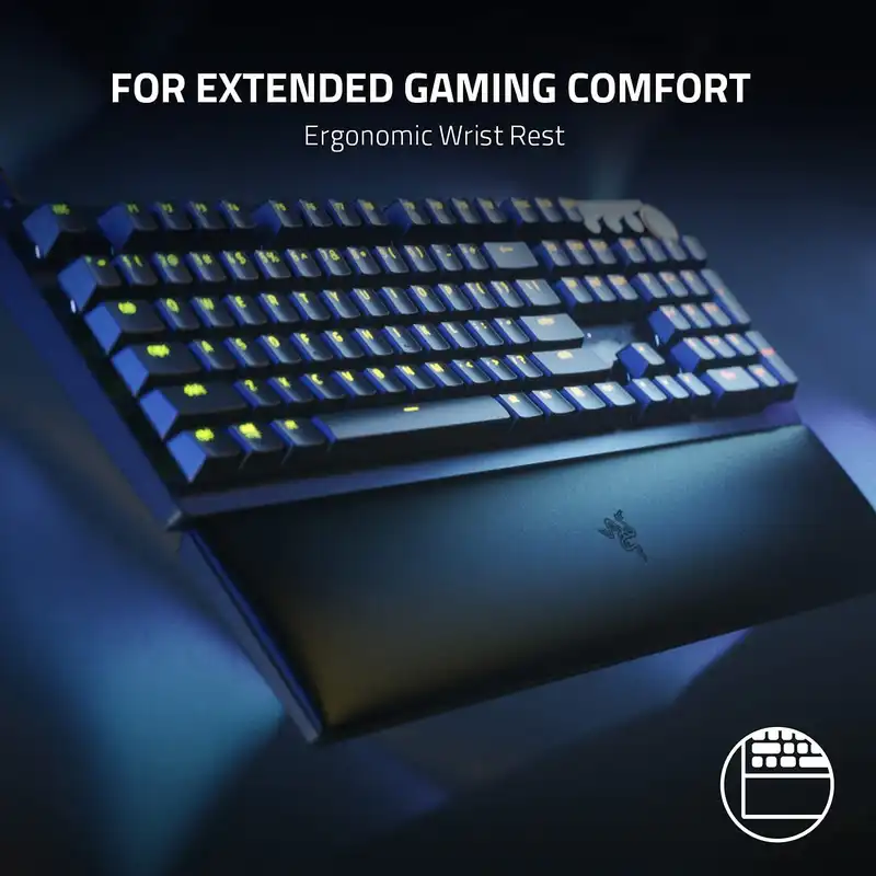 کیبورد مخصوص بازی ریزر مدل (Linear Optical) Huntsman V2 Red Switch